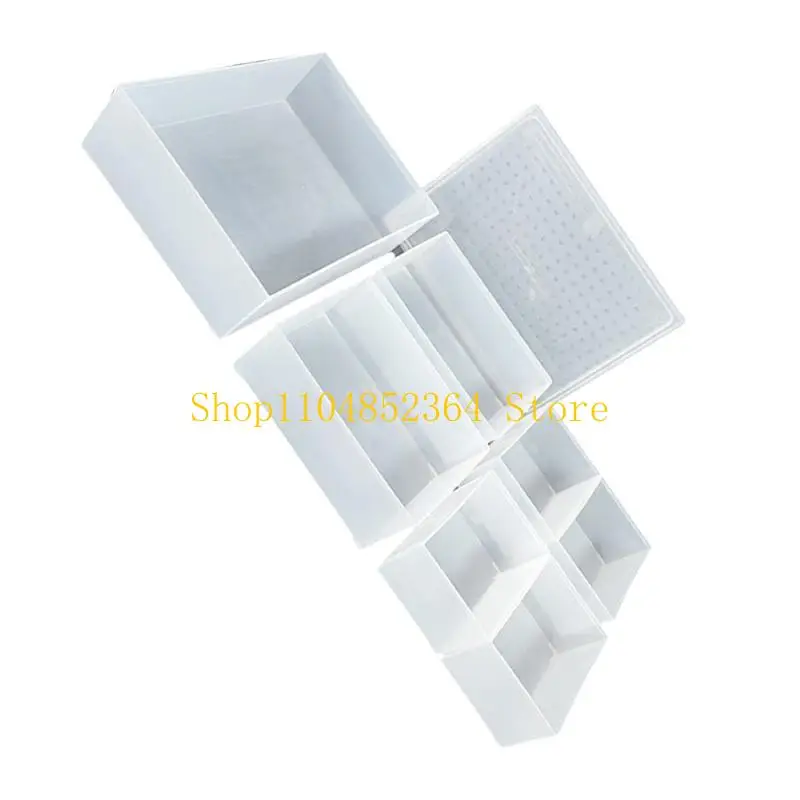 652F Transparent Plastic Storage Box Stackable Design For Home Office Organization
