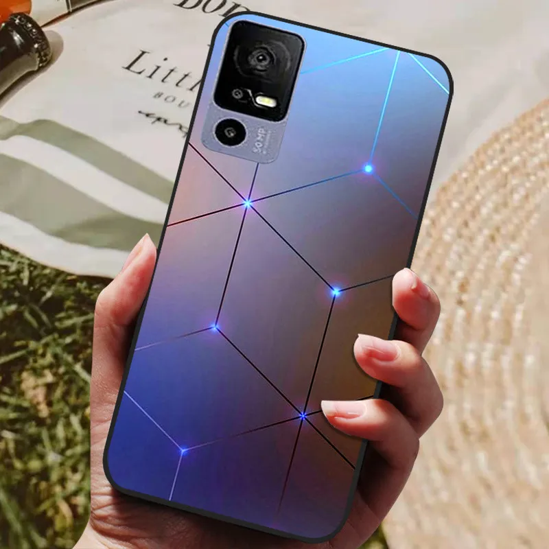 Phone Case For TCL 40R 5G Cases Soft Silicone Cover For TCL 40 R 5G T771A Fashion Case TCL40R 40R Coques Shockproof Shell