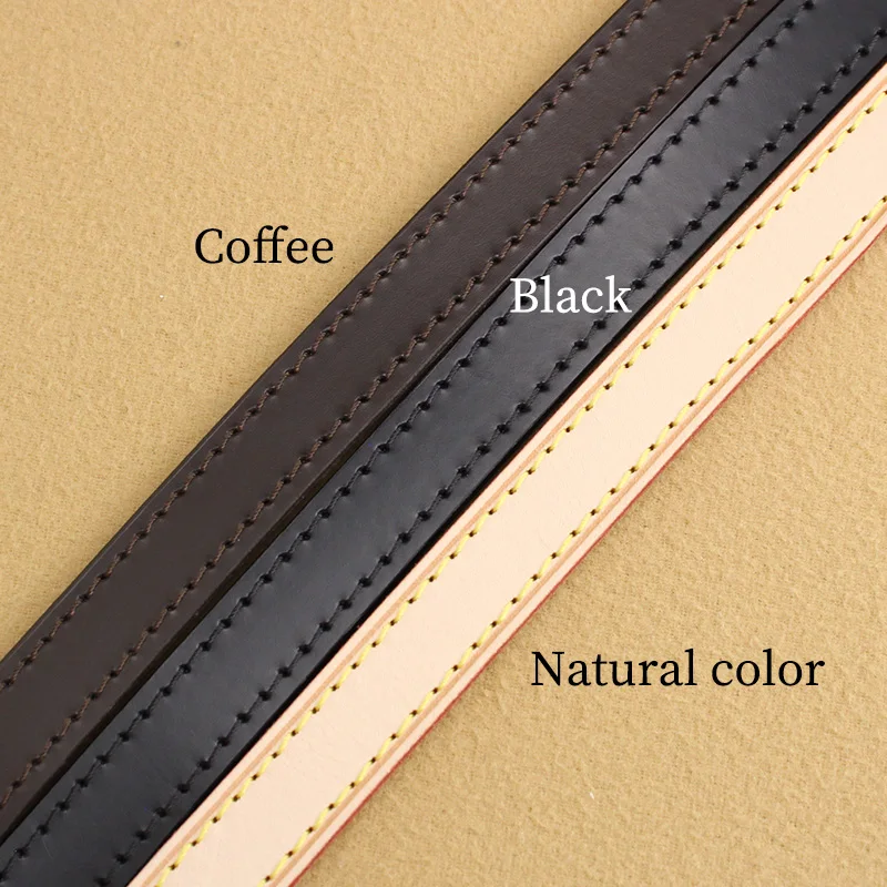 TINBERON Natural Color Shoulder Bag Straps Vachetta Leather Luxury Bag Strap Handbag Handles Accessories Bag Strap for Crossbody