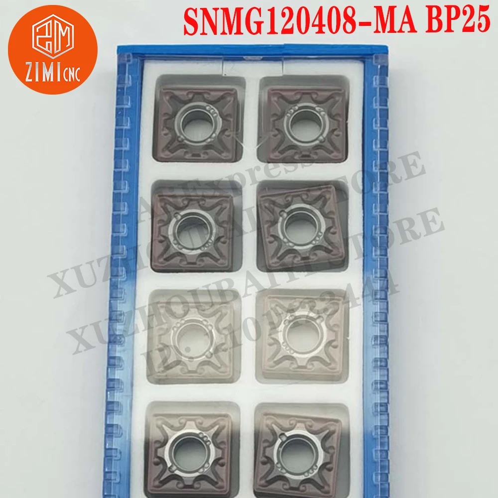 SNMG120408-MA BP25 SNMG 120408-MA Inserções de Torneamento de Metal Duro torno CNC   mecânica de madeira ferramenta de tornear ferramenta de corte torno de metal