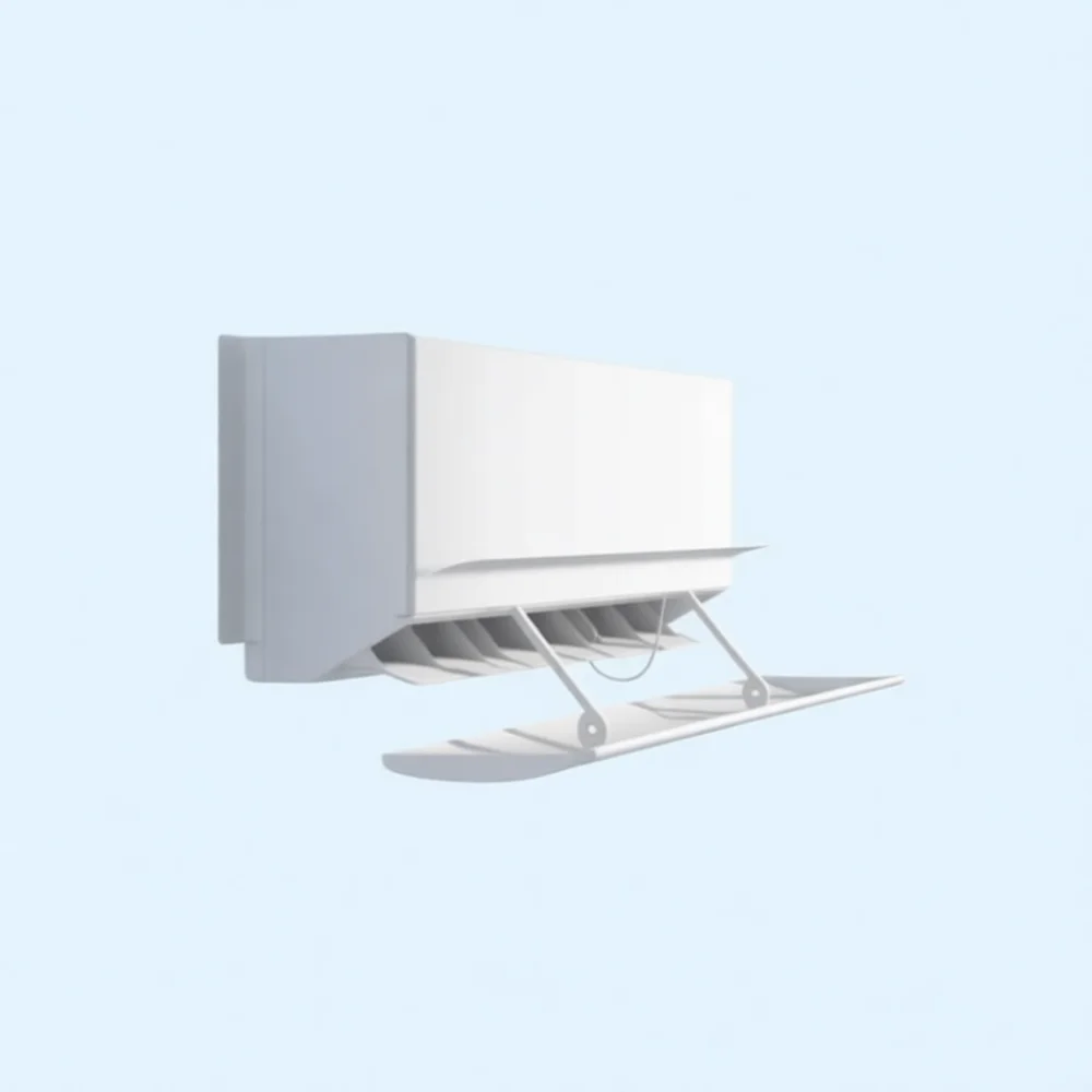 Adjustable Air Conditioner Baffle Anti Direct Blow Shield Wall Mounted Universal AC Outlet Airflow Direction Control Guard