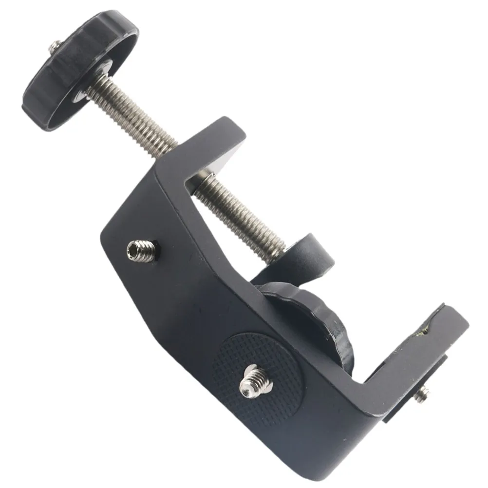 Professional Desktop Microphone Clamp Aluminum Desk Mount Stand Versatile Table Clamp for Mic and Desk Lamp Use