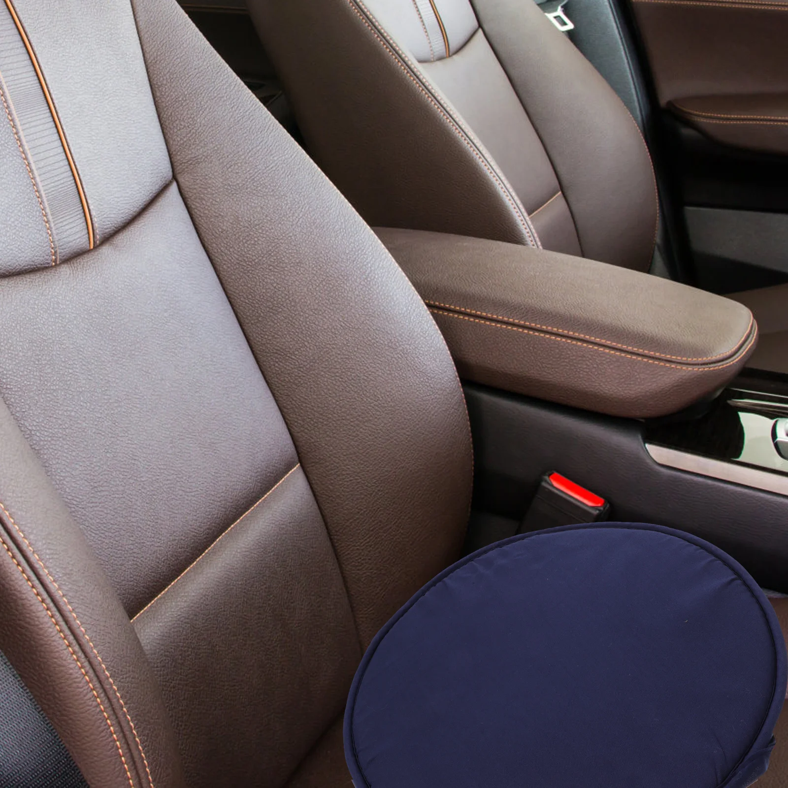 

1Pcs Round Seat Cushion Dark Blue Thick Sponge Soft Chair Pillow for Home Office Restaurant Dining Seat Cushion