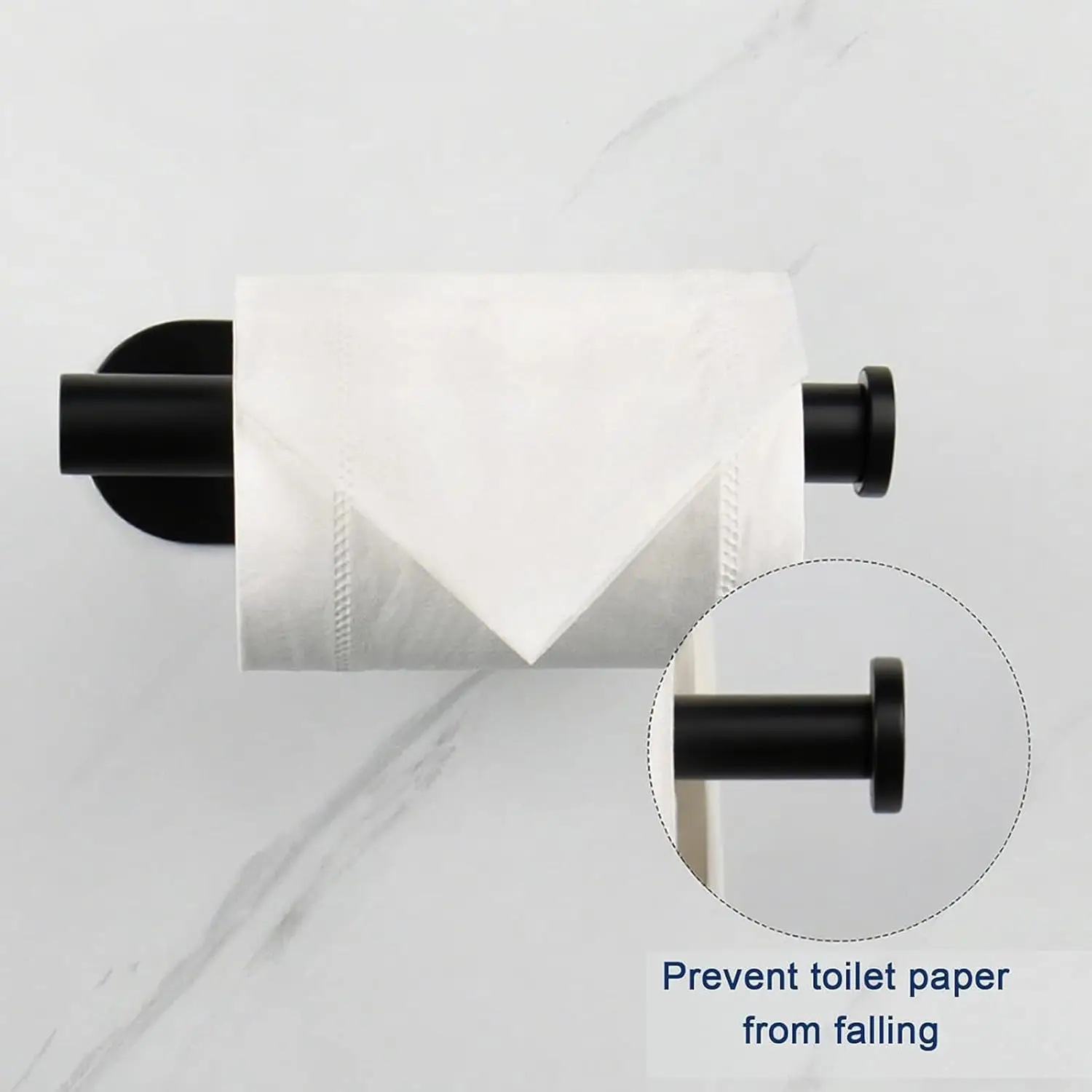 Self adhesive sanitary rack, stainless steel waterproof and rust proof roll paper holder, suitable for bathroom, toilet, RV view 5