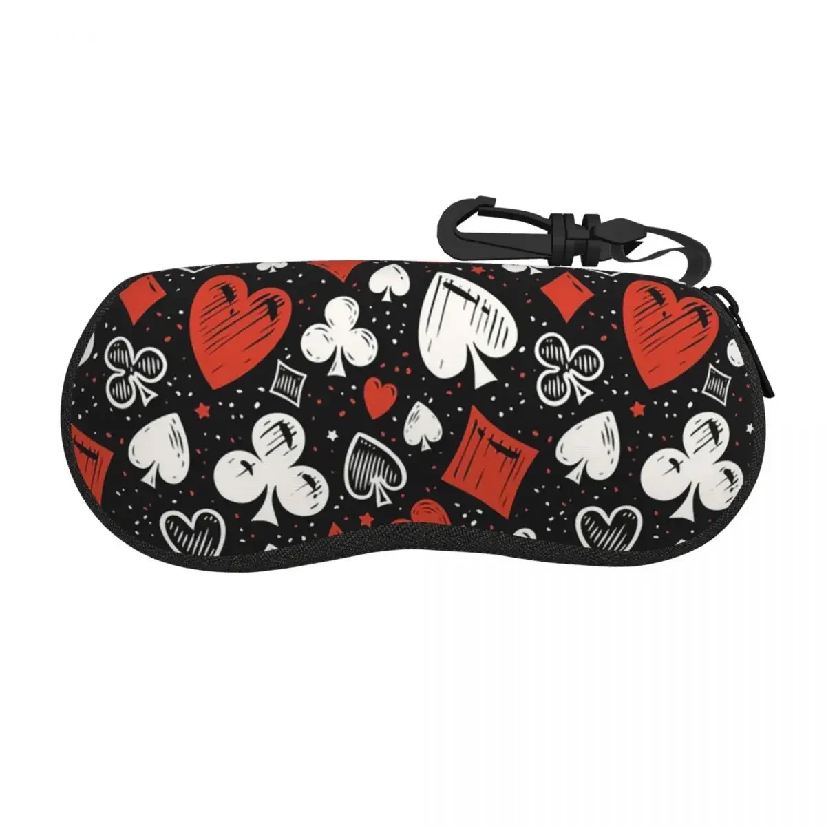 Suite Of Playing Cards Shell Glasses Case Protector Sunglasses Box Women Men Soft Eyeglasses Bag Pouch