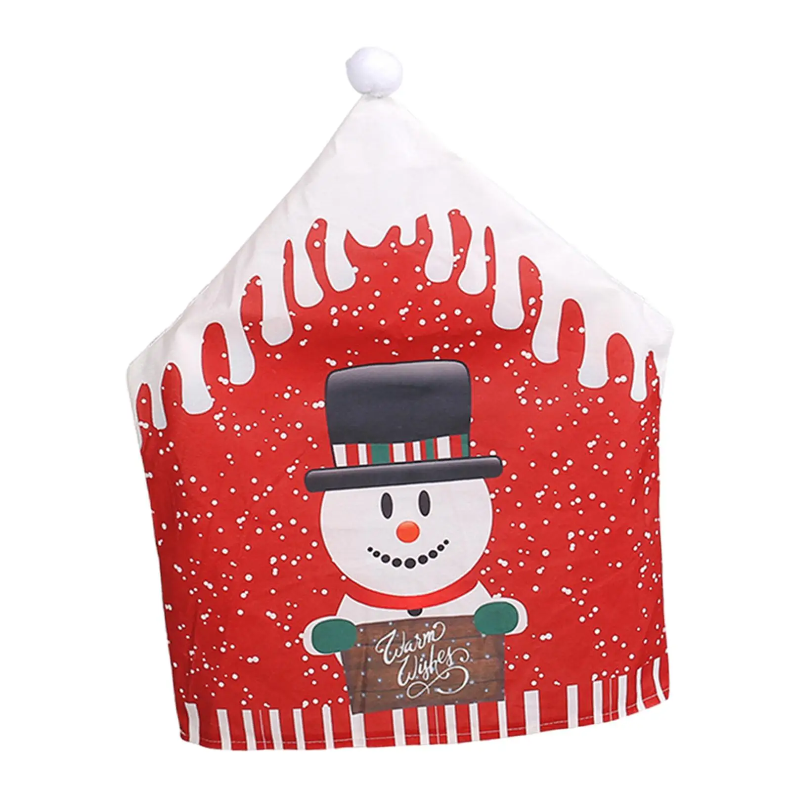 Christmas Chair Cover Ornaments Decor for Restaurant Bar Dining Room Kitchen