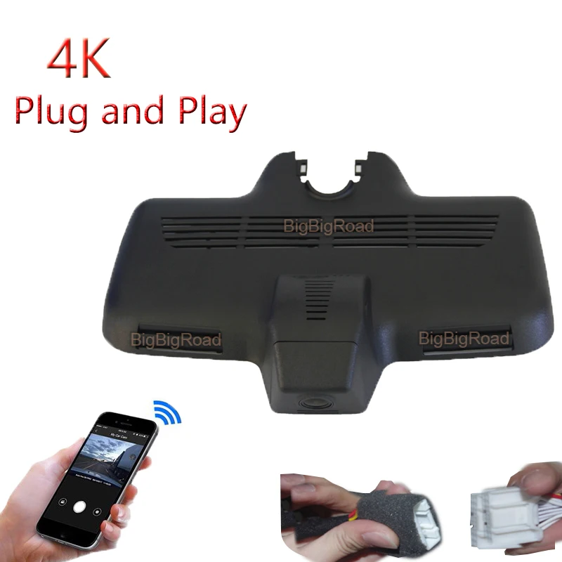 4K Plug And Play Car Wifi DVR Video Recorder Dash Cam Camera FHD 2160P For Mercedes Benz C63 2017 2018 2019 GLC 250D 4MATIC AMG