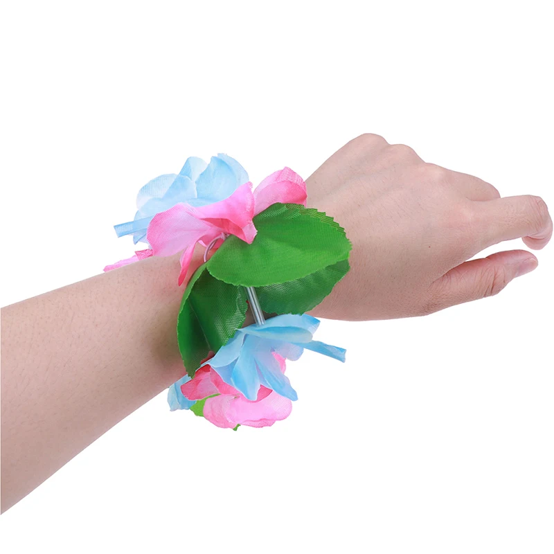 4 teile/satz hawaiian ische Blume Leis Girlande Halskette DIY Dekoration Kostüm Party