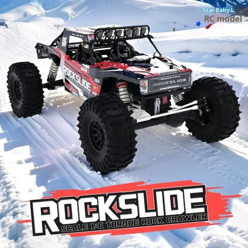 Yk4061 1:6 Scale Remote Controlled Rock Slide Simulation Off-Road Car Model Professional Four-Wheel Drive Climbing Vehicle Toy