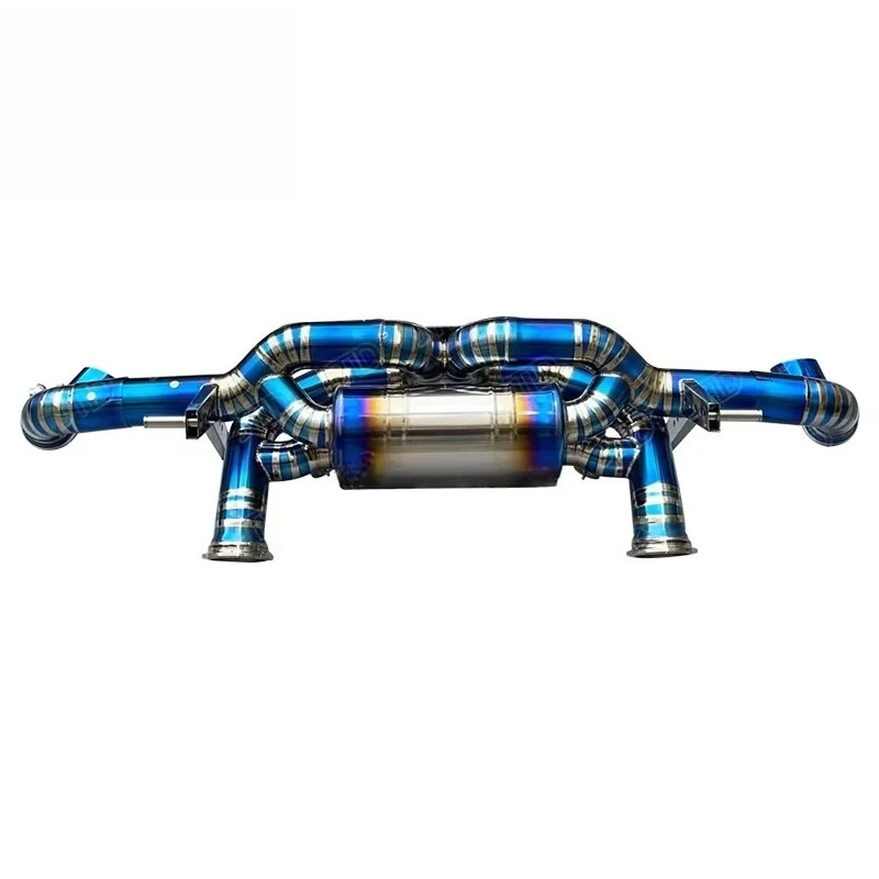 Sport Valvetronic Einzelauslass Titan-Auspuffanlage für R8 V10 Plus 5.2L 2020+