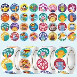 New 500pcs Reward Stickers for Kids 1inch Motivational Stickers School Teachers Encourage Students Stationery Stickers Supplies