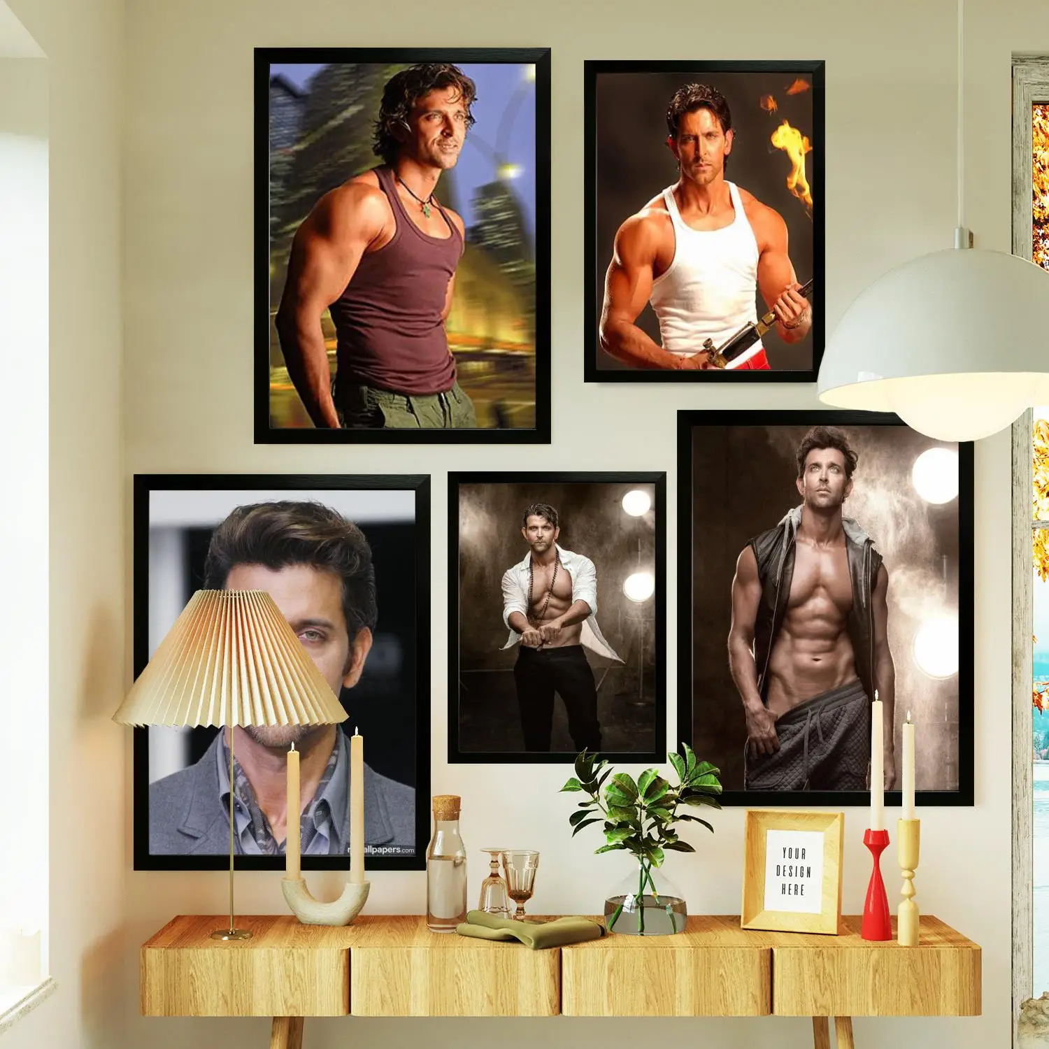 Hrithik Roshan Poster Prints Wall Art Canvas Painting Poster For Modern Family Living Room Home Decor