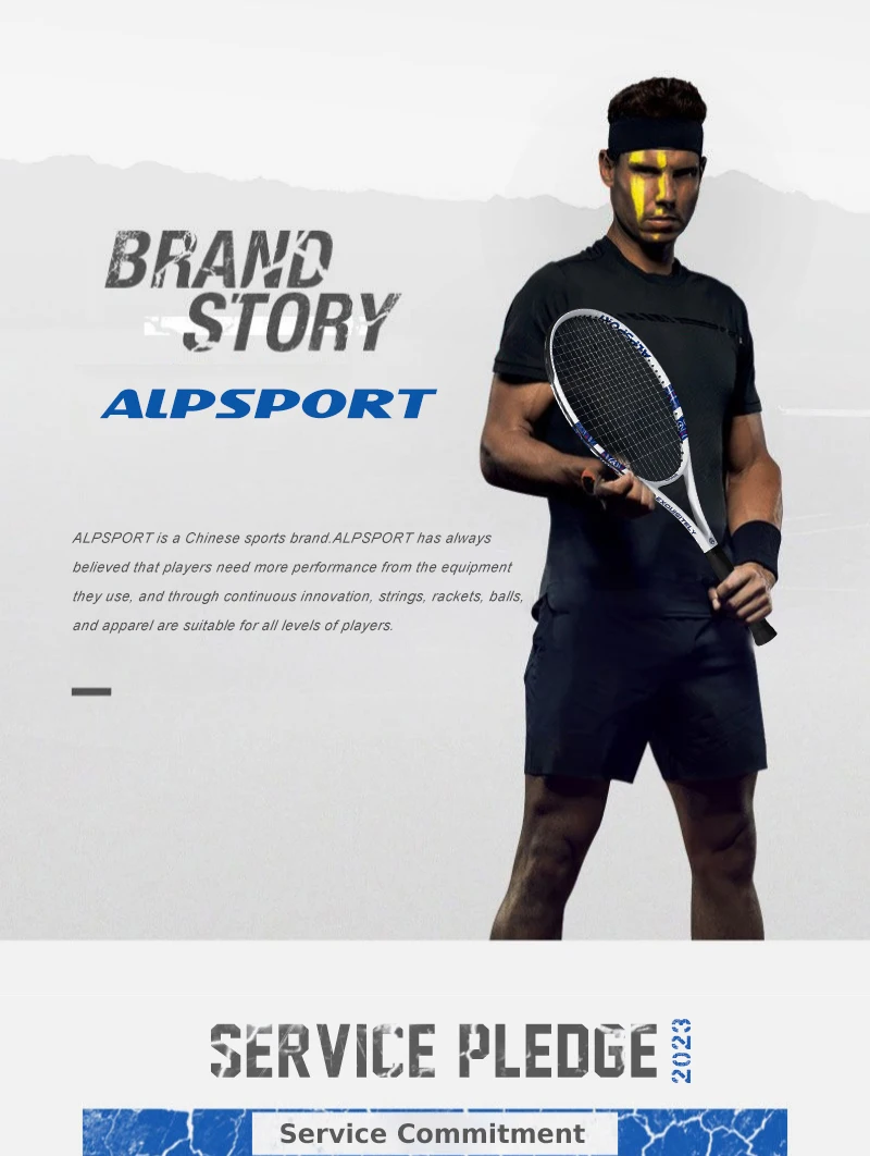 ALPSPORT T800 18K Professioneller Tennis-Schläger aus Carbonfaser – Leicht (280g) mit Tasche & Rutschfestem Gurt, Schneller Versand für Turniere – Detail 13