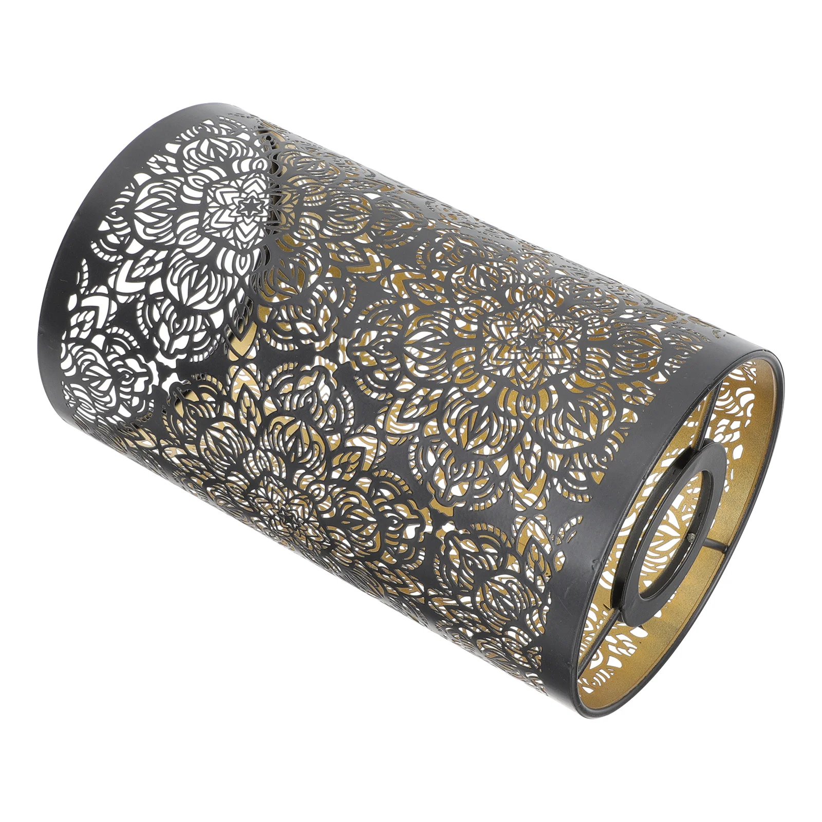 

Stable Iron Lampshade Hollow Design Soft Light Lamp Cover for Tabletop Bedside Use Decorative Shade Iron Lampshade