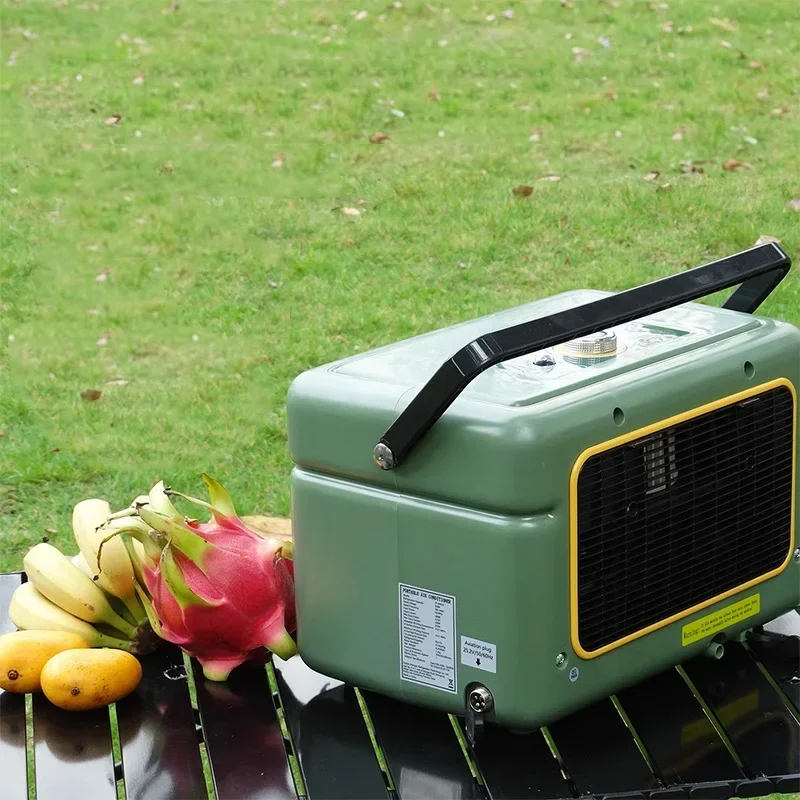 Barraca de acampamento usando dc12v/24v 110-240v portátil móvel ac refrigerador de ar veículo montado rv caminhão tenda acampamento refrigerador ar condicionado