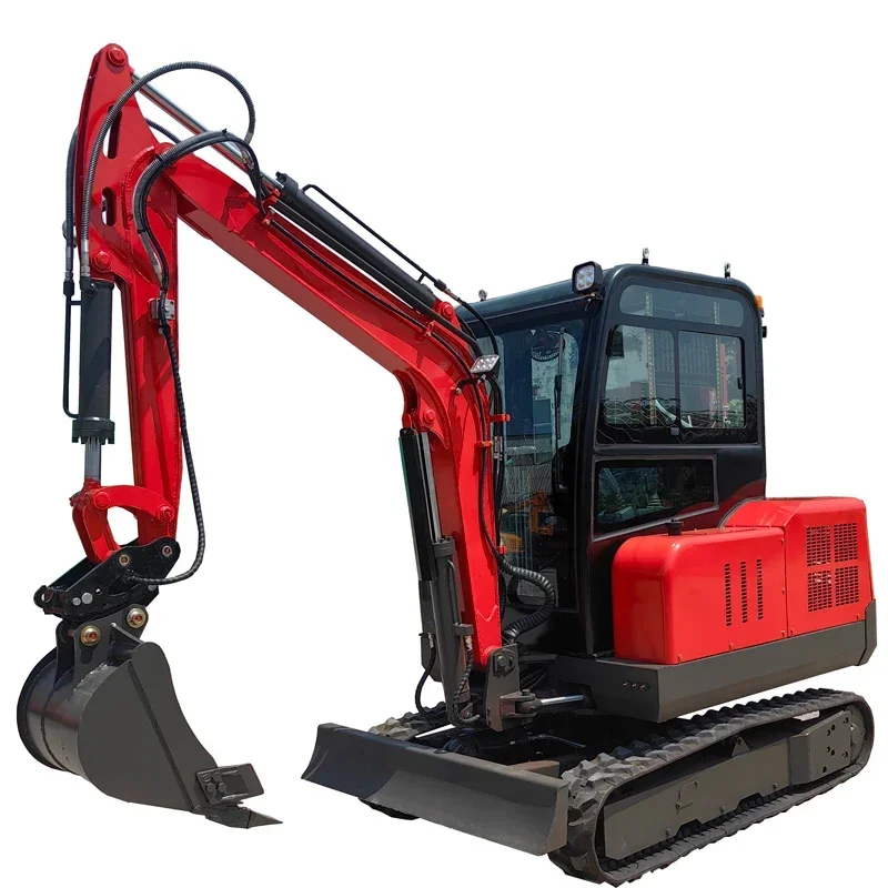 Customization Factory Low Price 2.5 Ton Closed Cab Excavator Small Digger Bagger Euro 5 EPA Hydraulic Mini Excavator