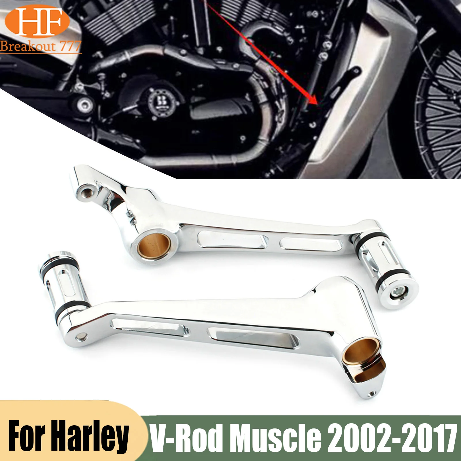 Рычаг переключения передач мотоцикла + рычаг тормозного рычага для Harley Night Rod VRSC Special 2007-2017 V-Rod Muscle 2002-2017 Рычаг переключения передач мотоцикла + рычаг тормозного рычага для Harley Night Rod VRSC Special 2007-2017 V-Rod Muscle 2002-2017