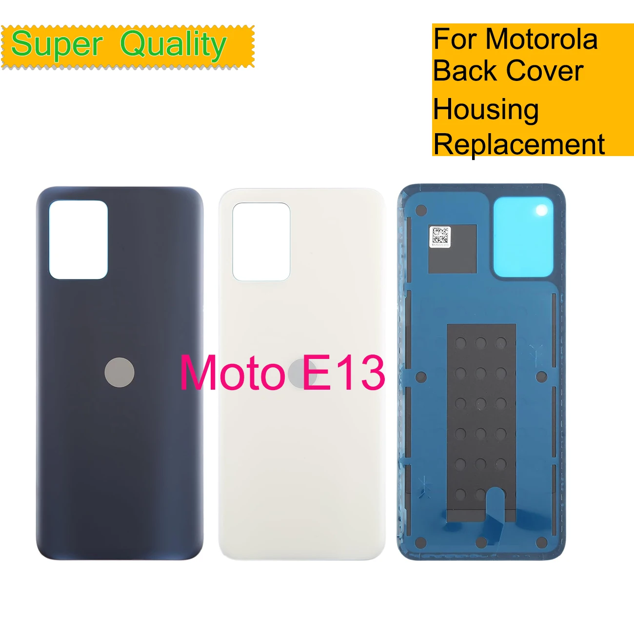 

10Pcs/Lot For Motorola Moto E13 Battery Cover Back Housing Door Real Case For Moto E13 Chassis Shell Replacement