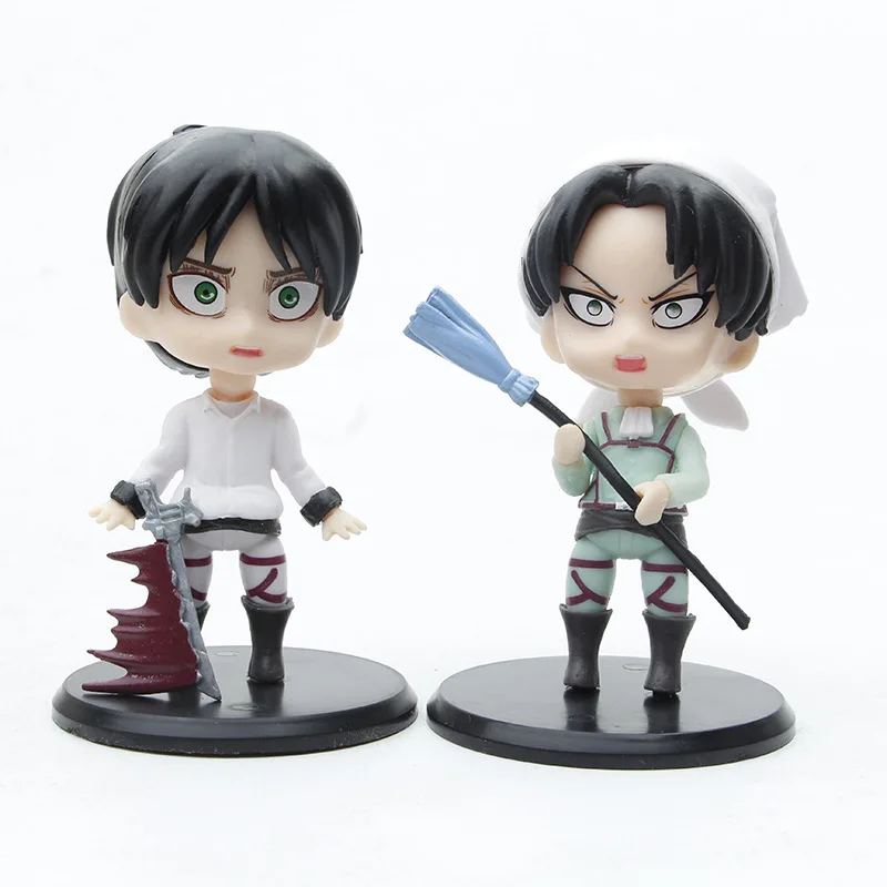 1pc random color Collectible Action Figures - Attack on Titan Characters, Cake Topper & Car Decoration