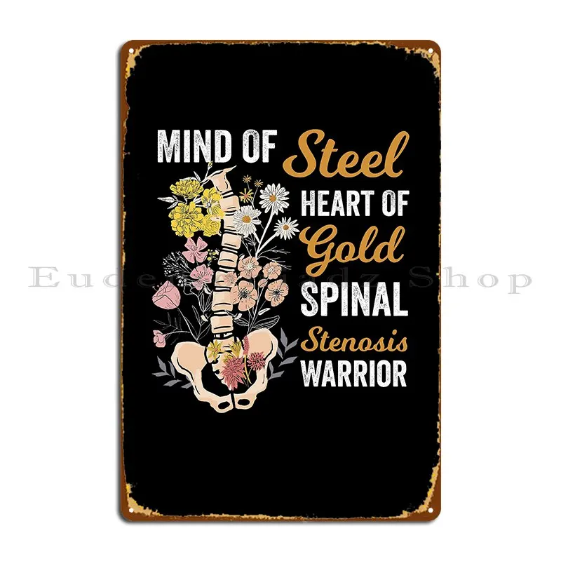 Spinal Stenosis Strength And Resilience Metal Plaque Cinema Kitchen Customized Personalized Funny Tin Sign Poster