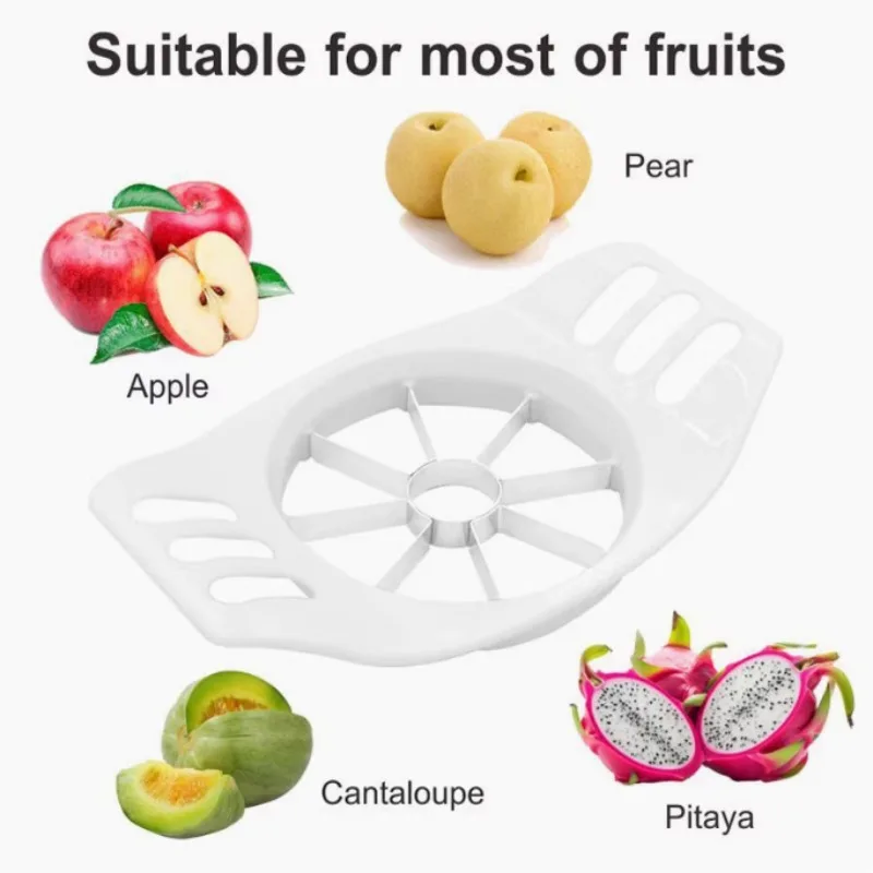 

"Stainless Steel Apples Slicer & Corer - Reusable Kitchen Tool for Perfect Fruit Slices | Easy Clean Fruit Divider"