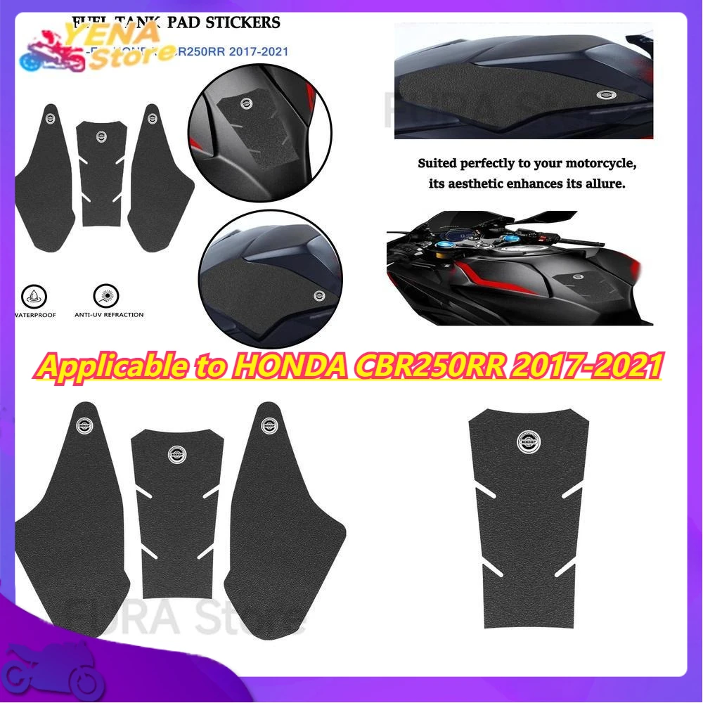 

Universal Fit Applicable to HONDA CBR250RR 2017-2021 Body Fishbone Decal Durable Anti Slip Motorcycle Gas Tank Sticker
