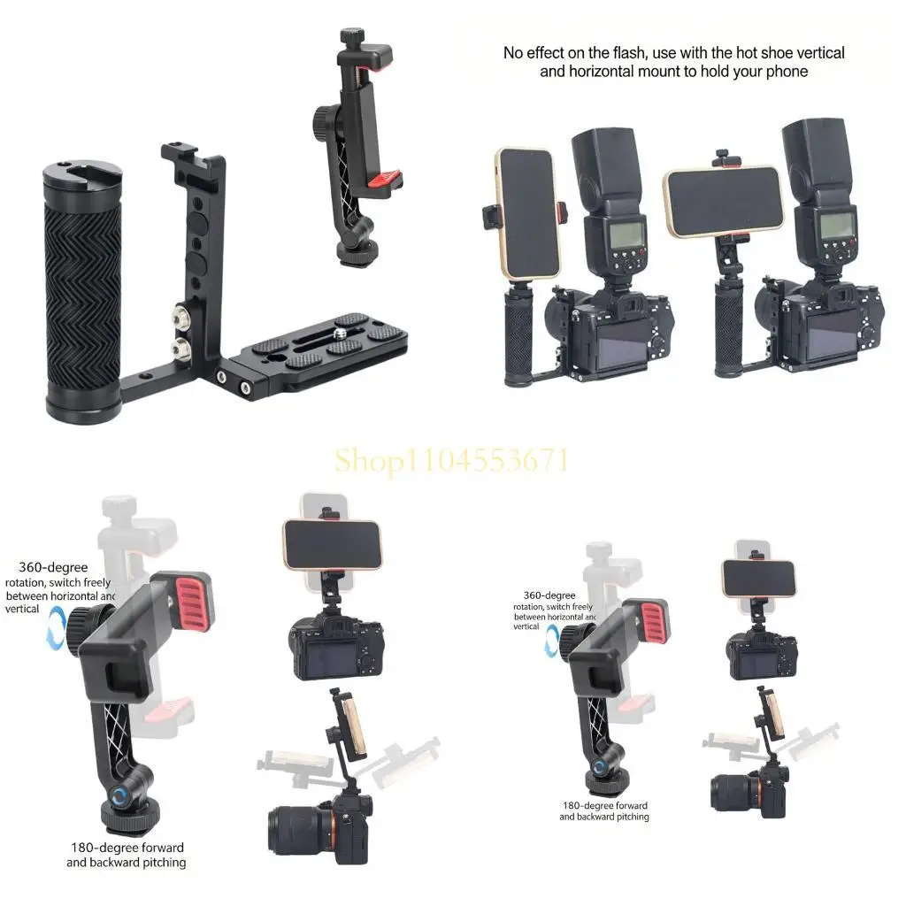 

Best Seller Durability Metal Camera Cage With Double Handheld Grips Metal Quick Release Enhances Stability