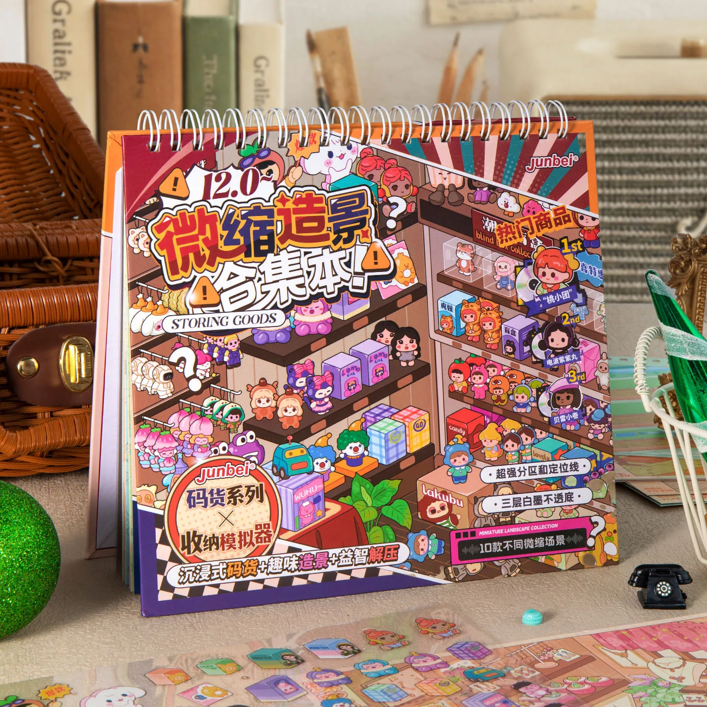 livro-de-adesivos-3d-micro-paisagem-sortidos-materiais-de-colagem-multi-tematica-para-decoracao-de-cadernos-artesanais