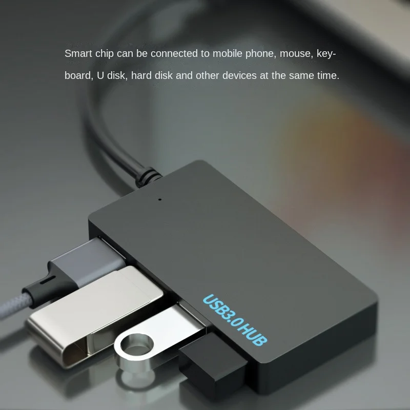 USB Hub USB 3.0 4 PORT Type C HUB High Speed Data Cable Convertor Adapter Support Multi Systems Plug and Play USB Adapter