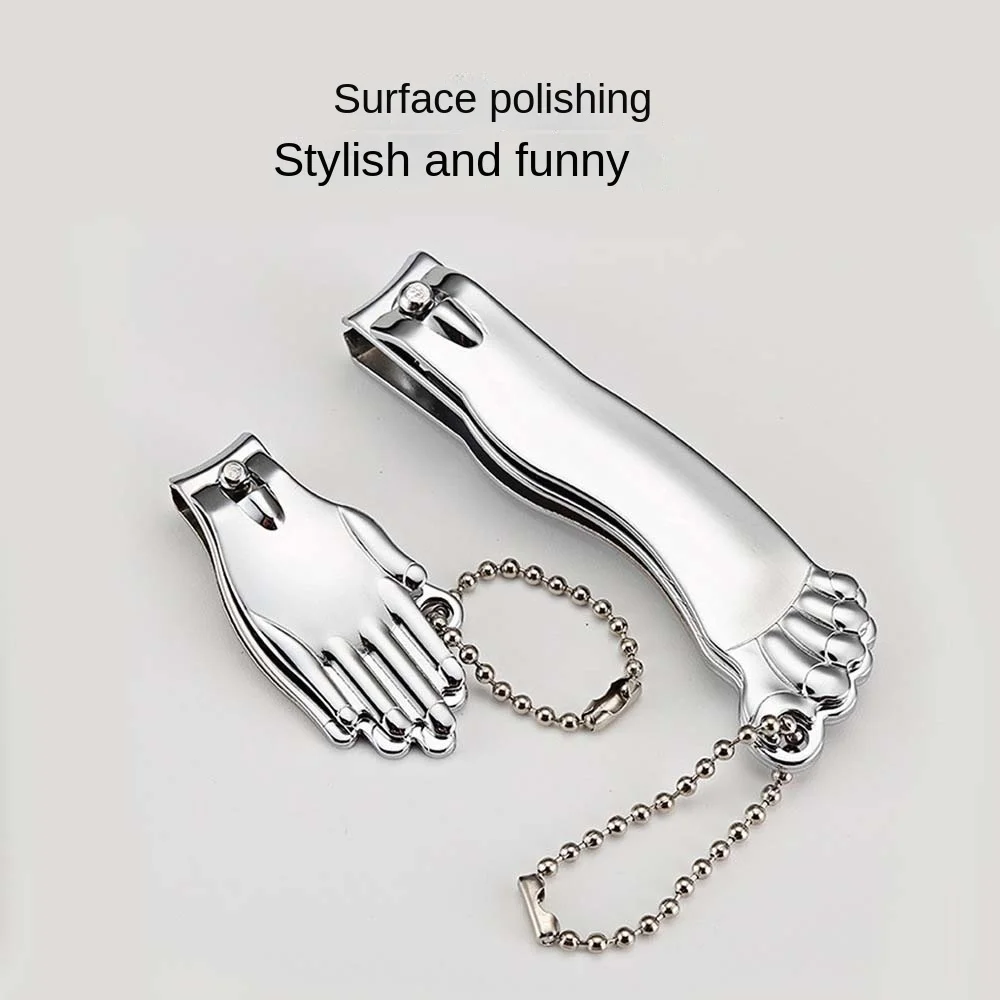 Stainless Steel Nail Clipper Set Hand and Foot Shape Pedicure Tools Nail Cutting Pliers Nail Accessories Anti-skid