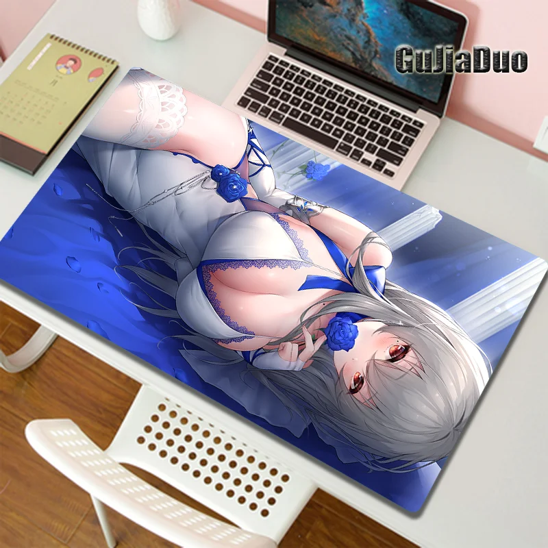 

400x900MM Saint Louis Sexy Mange Mouse Pad Gamer XXL Computer Table Desk Mat Gaming Accessories Kawaii Comic Mousepad Pc Cushion