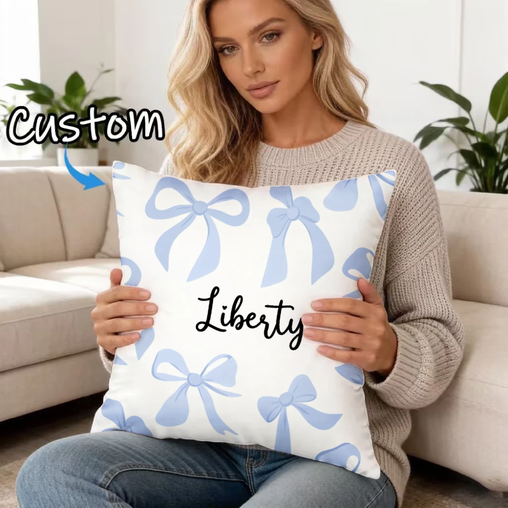 Custom pillowcase Using Pet Photo Name Custom Cat Dog Pillow Personalized Cat Cases Cat Picture Pillow Pet Picture Cushion