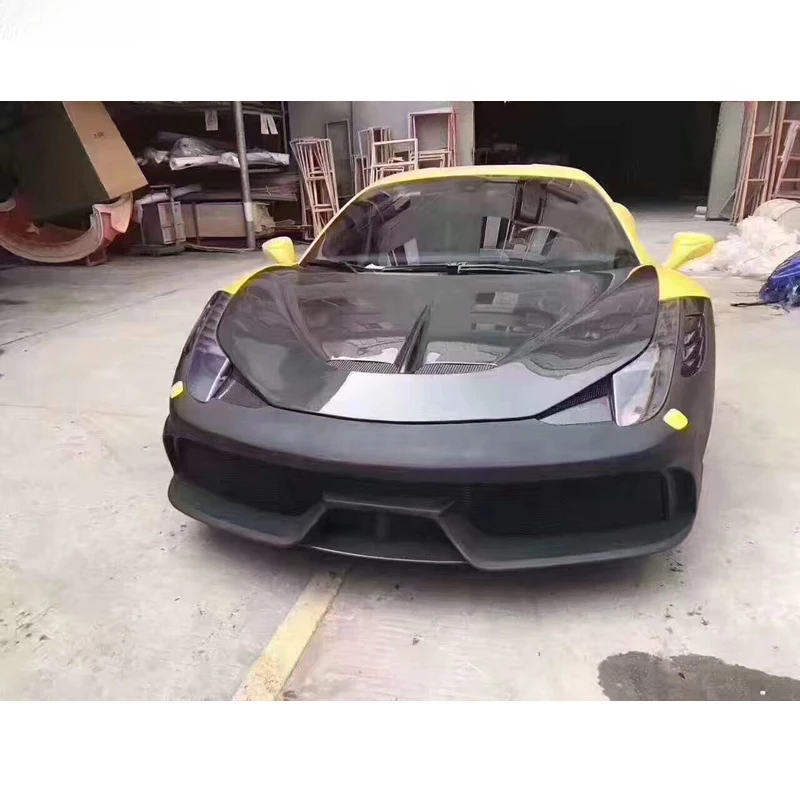 

Carbon Fiber FRP Front Engine Hood For 458
