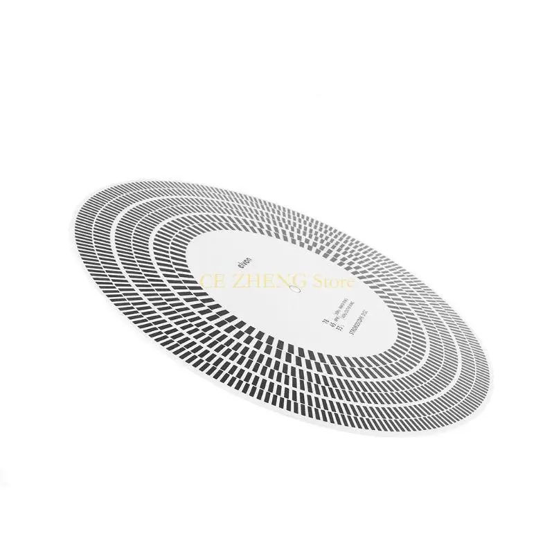 E56B White Turntable Calibration Disc Tachometer for High Quality Sound