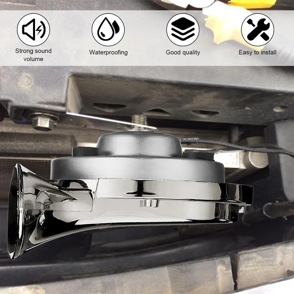 1 قطعة 12 فولت أبواق القطار بصوت عال للغاية 300DB مقاوم للماء السيارات مكبر الصوت العالمي سيارة دراجة نارية شاحنة قارب إشارة الصوت الكهربائية