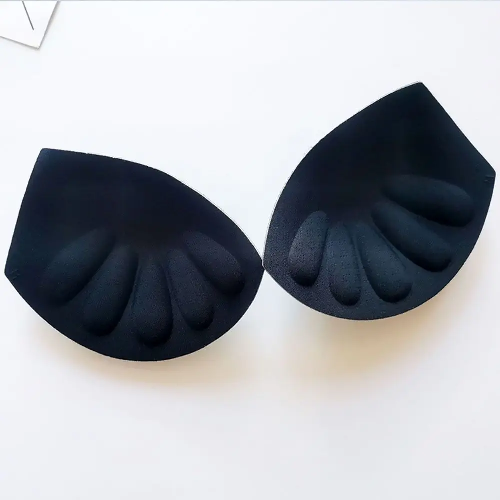 Soft Breathable Triangle Latex Bra Pad Removeable Push Up Intimates Accessories Comfortable Universal Bikini Inserts Cups