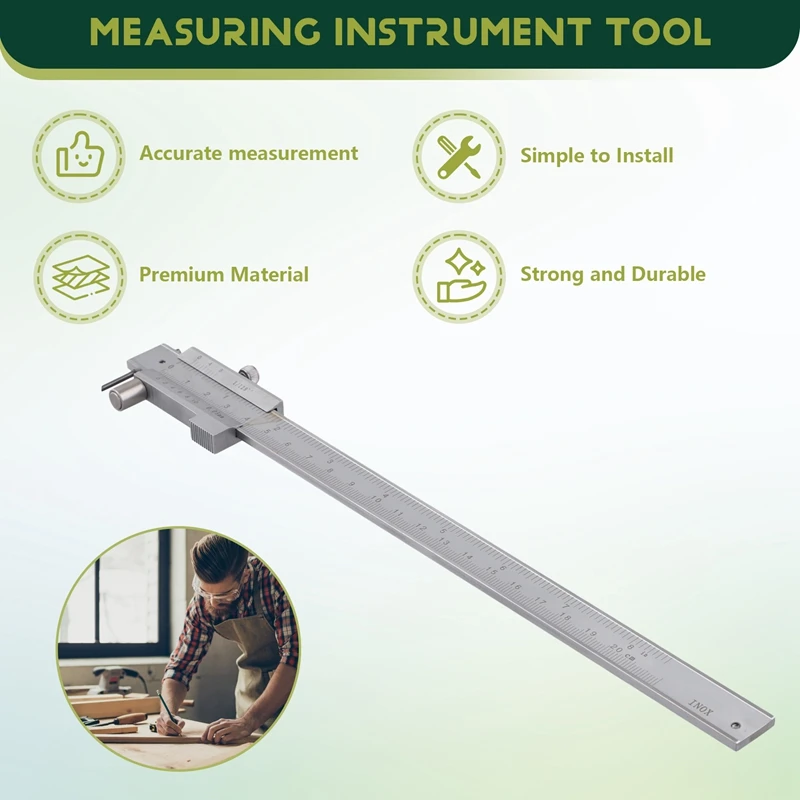 0-200Mm menandai Vernier Caliper dengan Carbide sciber paralel menandai penggaris pengukur alat mengukur