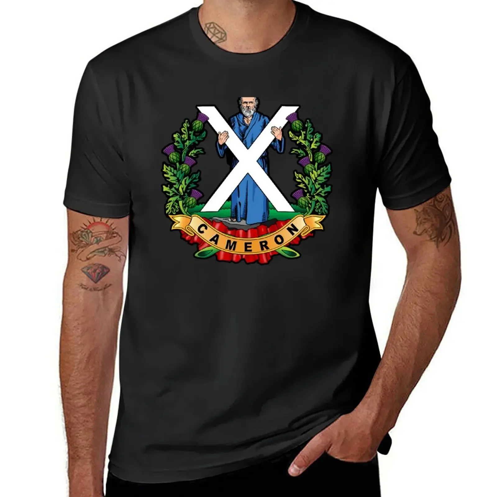 QUEEN'S OWN CAMERON HIGHLANDERS T-Shirt graphic t shirts cotton graphic tees quick-drying Blouse tshirts for men