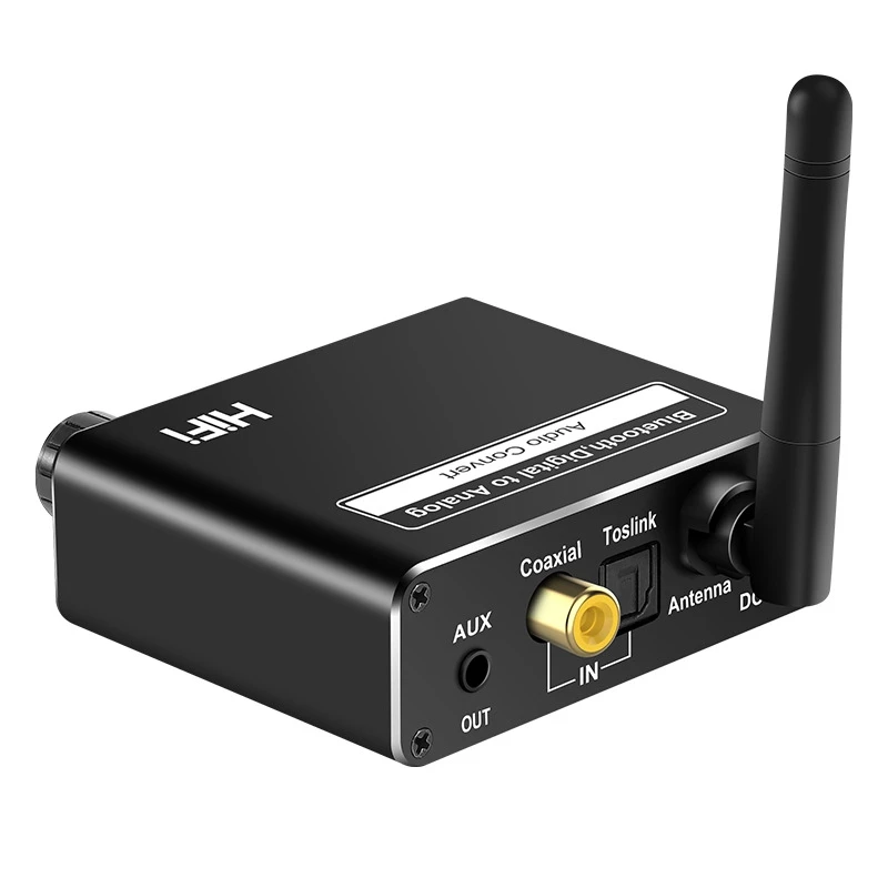 

Wireless Bluetooth 5.0 Digital To Analog DAC Converter Accessory Kit With Remote Control Coaxial 3.5Mm Support USB Audio Adapter