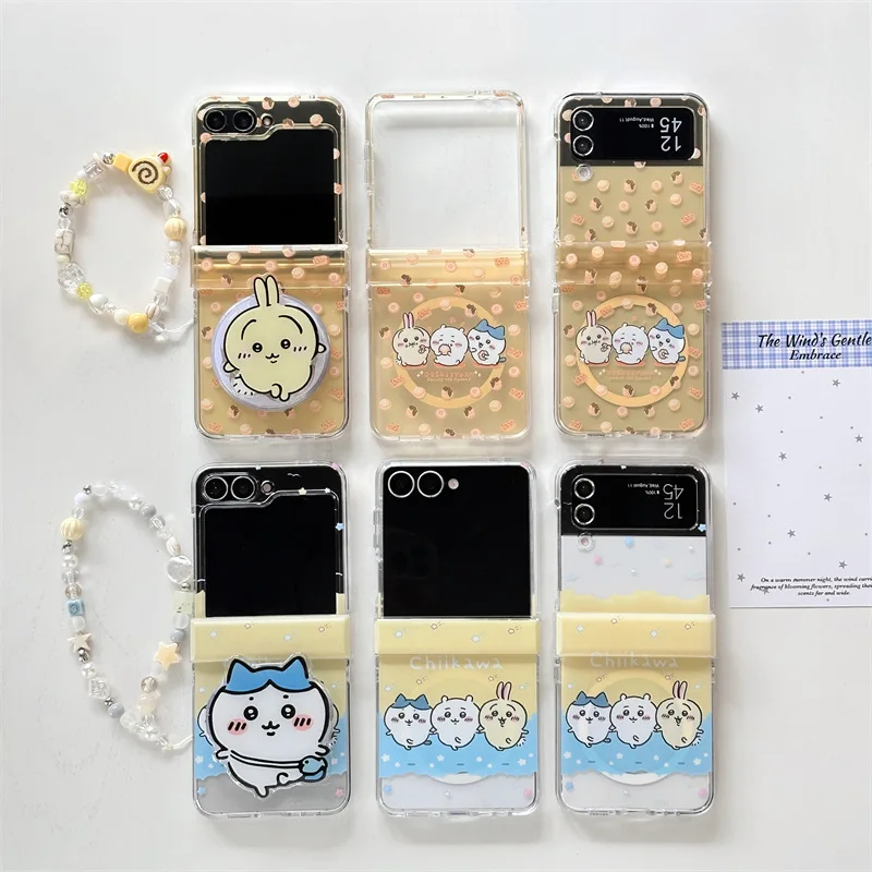 

Cute Cartoon Doll Magsafe for Samsung Galaxy Z Flip 7 6 5 4 Protective Back Cover for ZFlip5 ZFlip6 ZFlip7 Case Shell