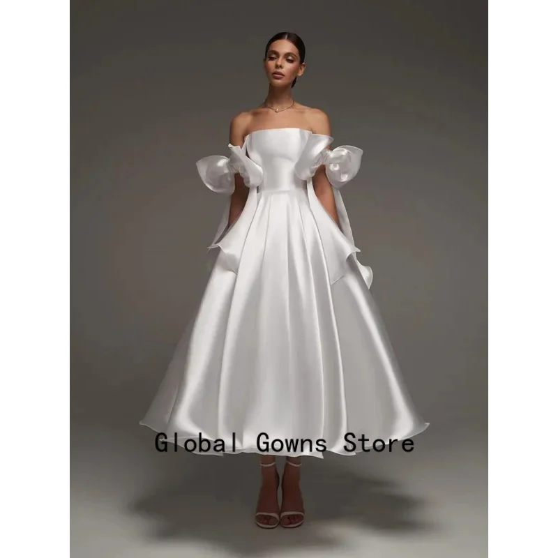 Sexy Satin Bow Spaghetti Straps Cocktail Dresses A Line Knee Length Short Party Dresses Homecoming Dresses Formal Prom Gowns2026