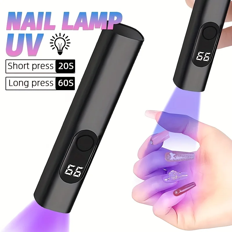 Mini Flashlight UV Black Light Powerful USB Rechargeable LED UV Torch Ultraviolet Flashlights for Pet Dog Urine Stains 1PC
