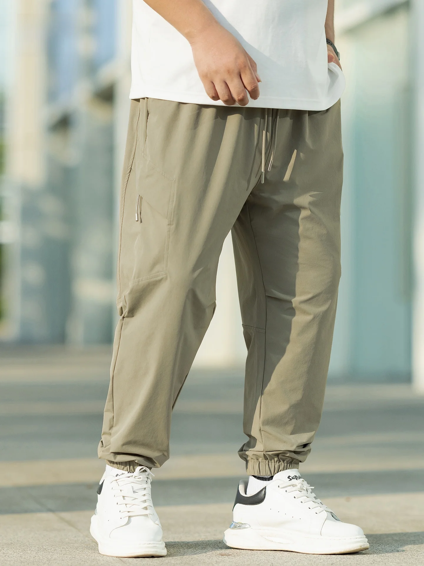 Outdoor Quick Dry Workwear Trousers Men's Summer plus Size Loose Casual Long Pants Trendy Brand Comfortable Loose Fit Trousers