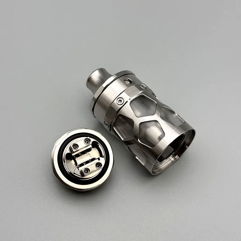 Vape Taifun GTV RTA Atomizador 25mm 6ml Bobina única Tanque 316ss reconstruible Vape Vaporizador VS Taifun GTR RTA