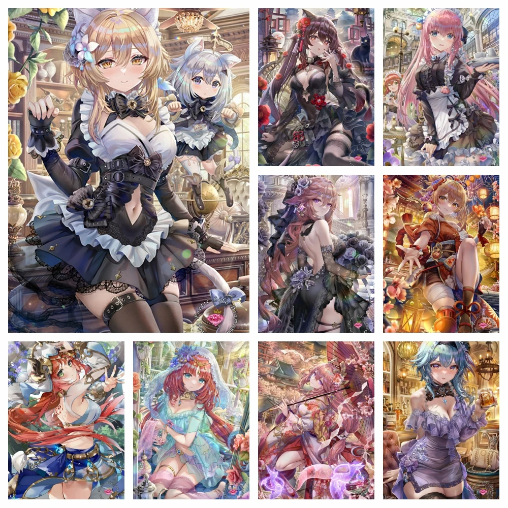 

Video Game Genshin Impact 5D DIY Diamond Rhinestone Painting Cross Stitch Embroidery Anime Picture Mosaic Home Decor Child Gifts