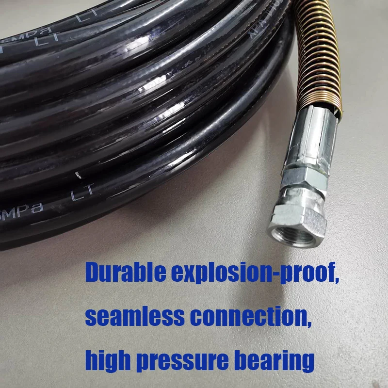 Airless Paint Spray Hose Explosion-proof Fiber Hose 5800PSI 3/8 1/4 interface General High-pressure Pipe for Spraying Machine