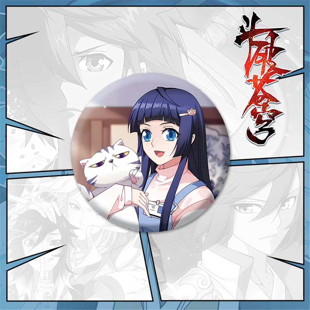 58Mm Anime Fights Break Sphere Xiaoyan Meidusha Yaochen Kostum Cosplay Pin Lencana SPTE Tinplate Bros Prop ﻿