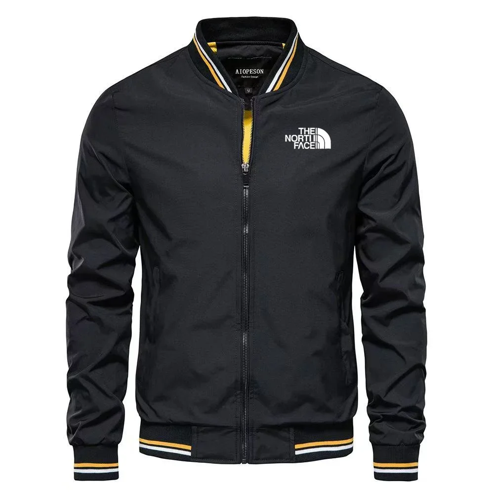 

Мужская тканая повседневная многофункциональная куртка, ветрозащитная, водонепроницаемая и солнцезащитная утягивающая куртка без капюшона для занятий спортом на открытом воздухе