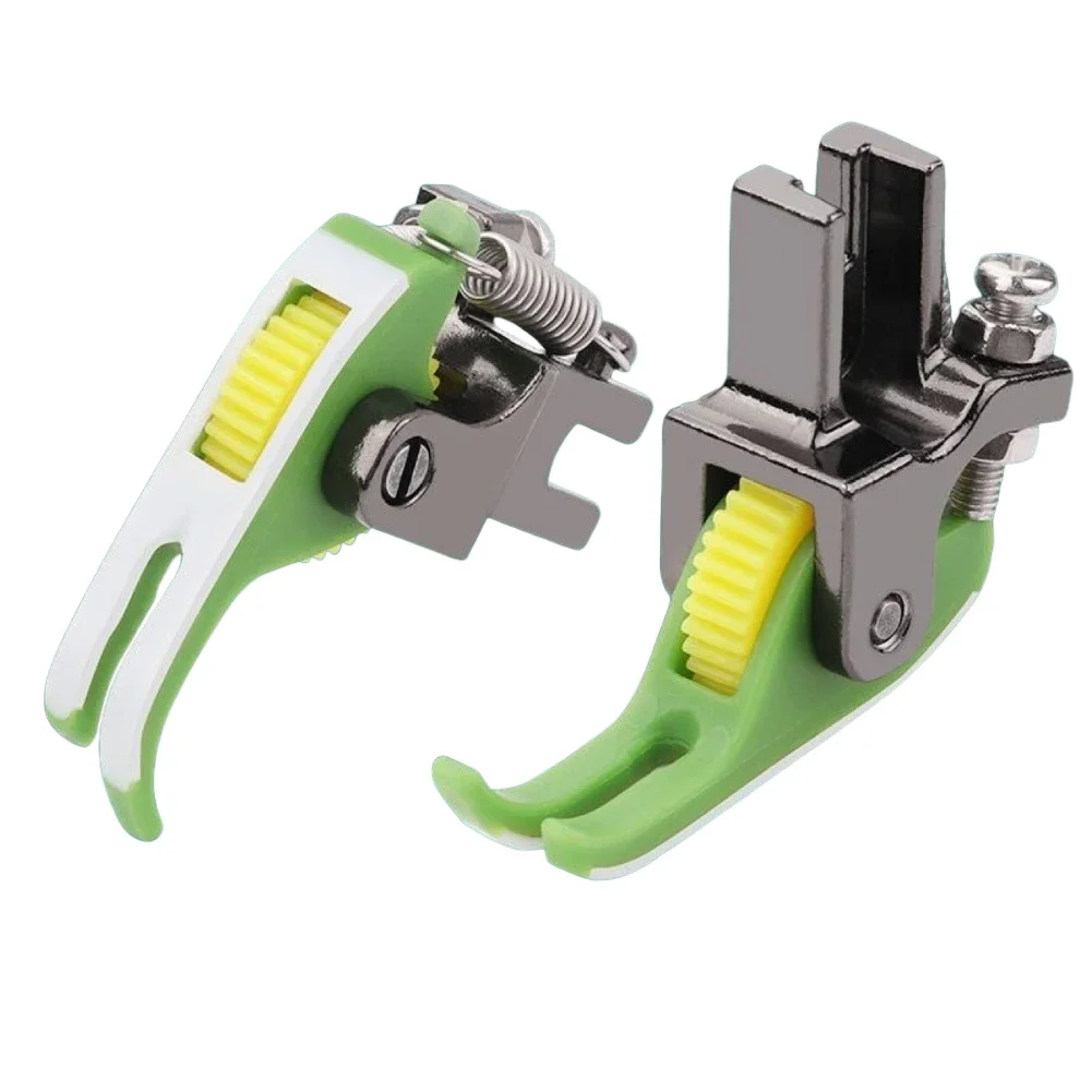 For Smooth Operation Plastic Roller Presser Foot For Industrial Single Needle Lock Sewing Machines With Yellow Gear Wheel
