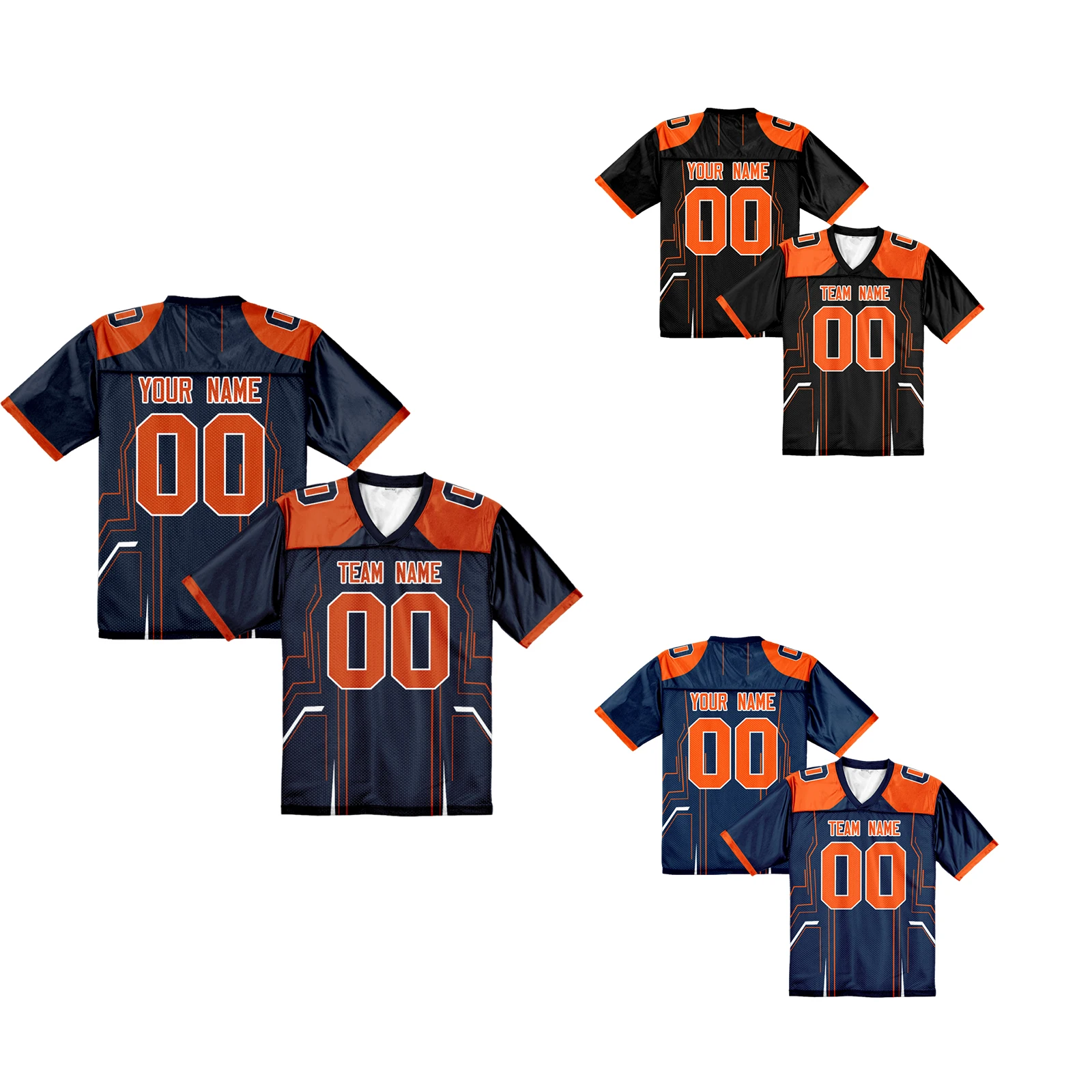 

Personalized American Football Jersey for Training Customize Your Team Name&Player Number Football Outfit for Children Fans Gift